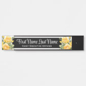 イエローローローズフローラオフィスドアシンボルや象徴名プレート サインプレート (正面)