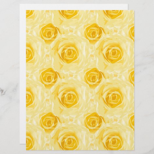 イエローロ色彩の鮮やかーズアーツ&クラフトスクラップブック紙 (正面/裏面)