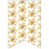 イエローワイルドフラワーズSweet sixteen誕生日パーティー バンティングフラッグ (第3の旗)