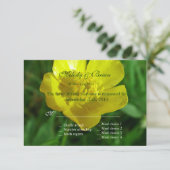 イエローワイルドフラワーバターカップRSVP 出欠カード (スタンド正面)