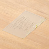 イエローワイルドフラワーブライド親2会場結婚のII アクリル招待状 (レイダウン)