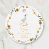 イエローワイルドフラワーマザーグース子供部屋韻 フェイバータグ (正面)