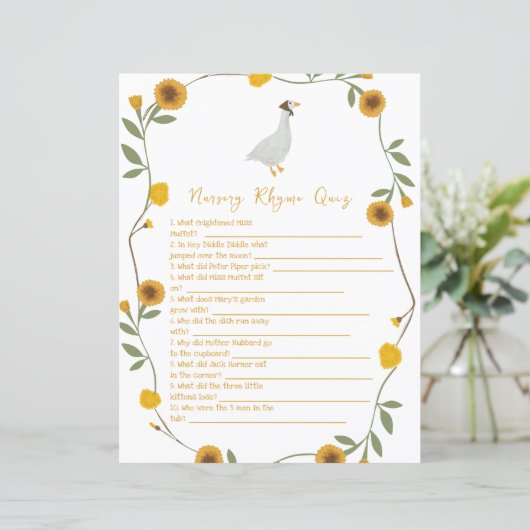 イエローワイルドフラワー子供部屋韻クイズ (スタンド正面)