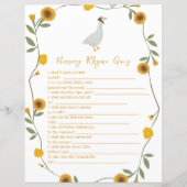 イエローワイルドフラワー子供部屋韻クイズ (正面)