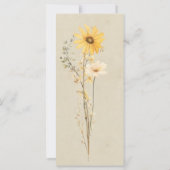 イエローワイルドフラワー結婚式 プログラム (裏面)