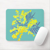 イエローワトルミモサオーストラリアの花芸術 マウスパッド (マウス)