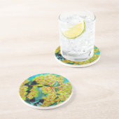 イエローワトル先住民オーストラリア花芸術 コースター (側面)