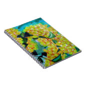 イエローワトル先住民オーストラリア花芸術 ノートブック (右側)