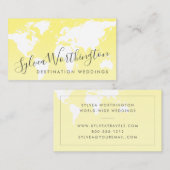 イエローワールドマップトラベル 名刺 (正面/裏面)