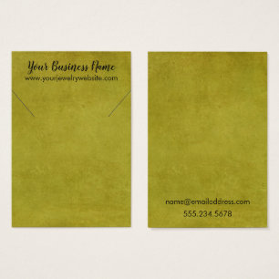 イエローヴィンテージグランジネックレスホルダー表示カード