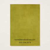 イエローヴィンテージグランジネックレスホルダー表示カード (裏面)