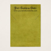 イエローヴィンテージグランジネックレスホルダー表示カード (正面)