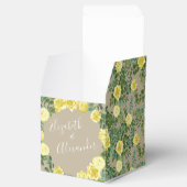 イエローヴィンテージバラエレガントな結婚式 フェイバーボックス (オープン)