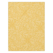 イエローヴィンテージフローラガーランドパターン テーブルクロス (正面)