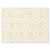 イエローヴィンテージフローラメダリオンパターン テーブルクロス (正面(横))