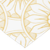 イエローヴィンテージフローラメダリオンパターン テーブルクロス (アングル)