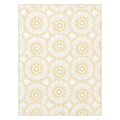 イエローヴィンテージフローラメダリオンパターン テーブルクロス (正面)