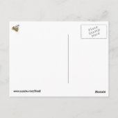 イエローヴィンテージモンスターカー ポストカード (裏面)