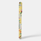 イエロー中国のフローラカスタムモノグラム Case-Mate iPhoneケース (裏面 / 右)