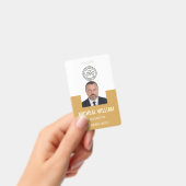 イエロー企業のIDバッジ バッジ (手持ち)