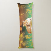 イエロー子猫抱き枕 ボディピロー (裏面 (縦))