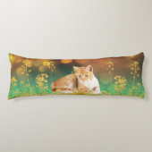 イエロー子猫抱き枕 ボディピロー (正面)