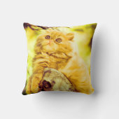 イエロー子猫装飾用クッション クッション (裏面)