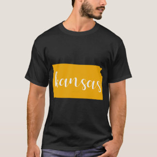 イエロー小麦 カンザス州 KS Tシャツ