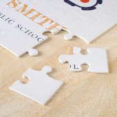 イエロー建築クレーン車モノグラムボーイズ ジグソーパズル (側面)