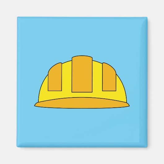 イエロー懸命ハットマンガ マグネット (正面)