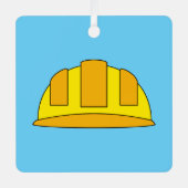 イエロー懸命ハットマンガ メタルオーナメント (正面)