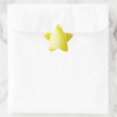 イエロー懸命帽子の安全ヘルメット 星シール (バッグ)