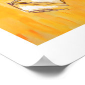 イエロー抽象芸術カップルHome Decor 16x20ポスター ポスター (角)