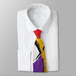 イエロー抽象芸術ネクタイ ネクタイ