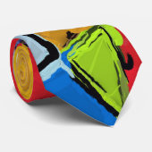 イエロー抽象芸術ネクタイ ネクタイ (ロール)