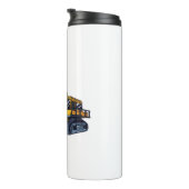 イエロー掘削機機械デザイン タンブラー (回転右)