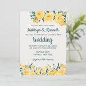 イエロー春サマーカントリーウェディング招待状 招待状 (スタンド正面)