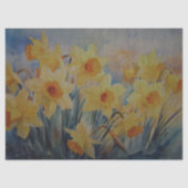 イエロー春ダフォジルスデコページ 薄葉紙 (正面)