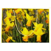 イエロー春ダフォジルフローラ ラージペーパーバッグ (裏面)