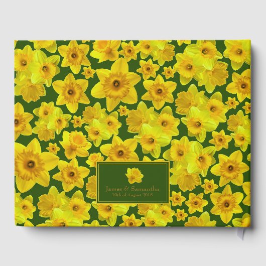 イエロー春ダフォディル結婚-'s ゲストブック (裏面)