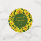 イエロー春ダフォディル結婚-'s コンフェッティ (スモール正面)