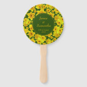 イエロー春ダフォディル結婚-'s ハンドファン (裏面)