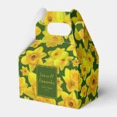 イエロー春ダフォディル結婚-'s フェイバーボックス (裏面サイド)