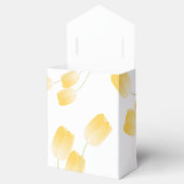 イエロー春チューリップフローラブライダルシャワー フェイバーボックス (オープン)