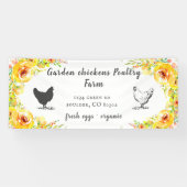 イエロー春フローラファームハウスバナー 横断幕 (横)