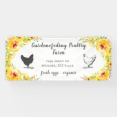 イエロー春フローラファームハウス 横断幕 (横)