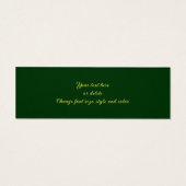 イエロー春プリムローズフラワーズミニブックマーク (裏面)