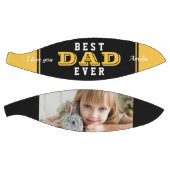 イエロー最高のパパエバーファーザータイポグラフィ写真 バスケットボール (パネル)