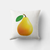 イエロー梨装飾用クッション クッション (裏面)