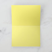 イエロー水仙春の花  カード (内部)